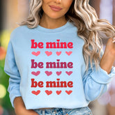 "Be Mine" | Retro Hearts Unisex Adult Sweatshirt | Romantic Lifestyle