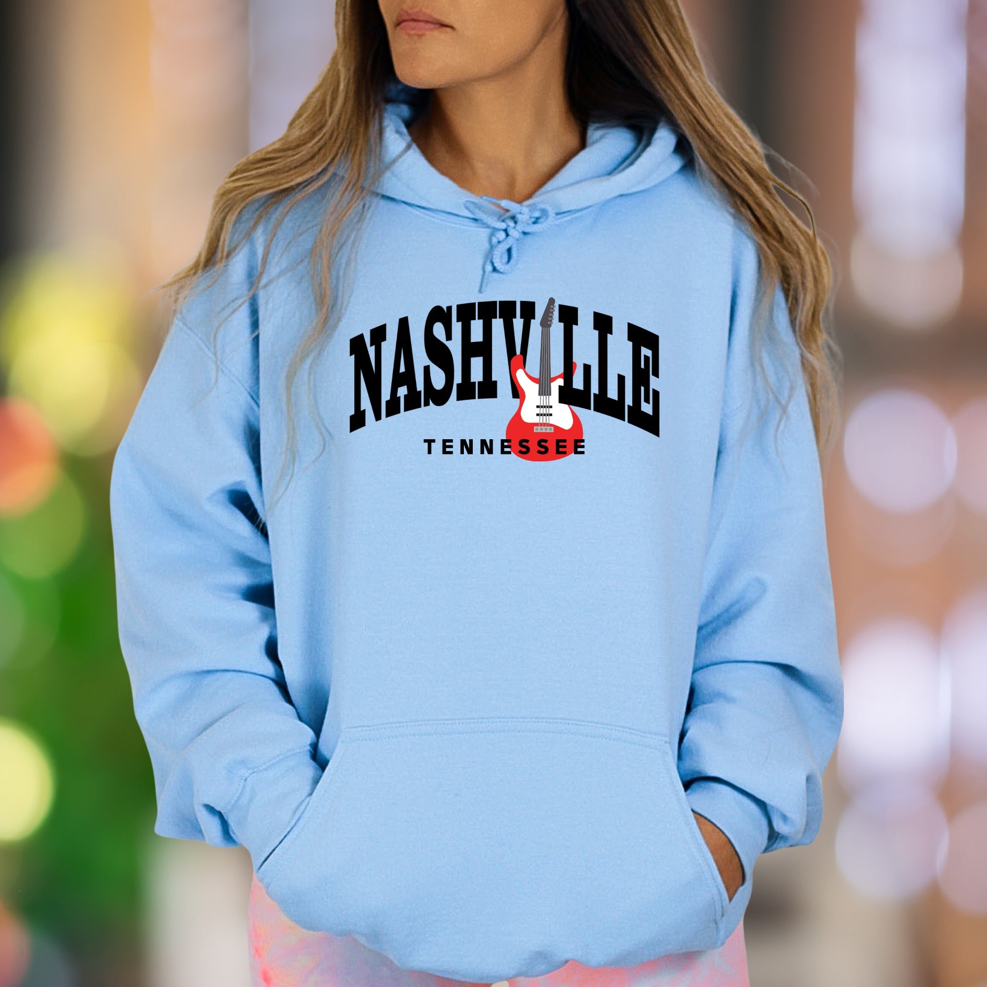 "Nashville Tennessee" | Graphic Music Unisex Adult Hoodie | Local Pride Apparel