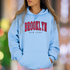 "BROOKLYN NEW YORK" | Classic City Unisex Adult Hoodie | Urban Lifestyle