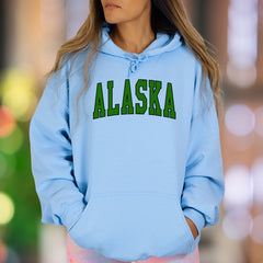 "ALASKA" | Bold Typography Unisex Adult Hoodie | State Pride Apparel