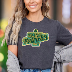 "Saint Patrick's Day" | Retro Typography Unisex Adult T-Shirt | Festive Celebration Wear