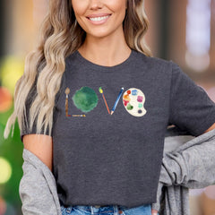 "LOVE" Artist Tools Unisex Adult T-Shirt | Creative Expression Lifestyle