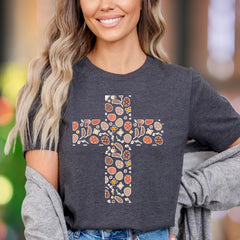 "Easter Cross" | Festive Pattern Unisex Adult T-Shirt | Holiday Lifestyle