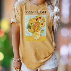 VAN GOGH Sunflowers | Comfort Colors Unisex Adult T-Shirt | Vintage Art Lover Aesthetic