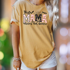 "This Mama Loves Her Boos" | Comfort Colors Unisex Adult T-Shirt | Spooky Mama Fun