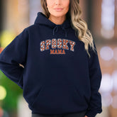 "Spooky Mama" | Distressed Graphic Unisex Adult Hoodie | Halloween Lifestyle