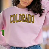"COLORADO" | Collegiate Style Unisex Adult Sweatshirt | State Pride Apparel