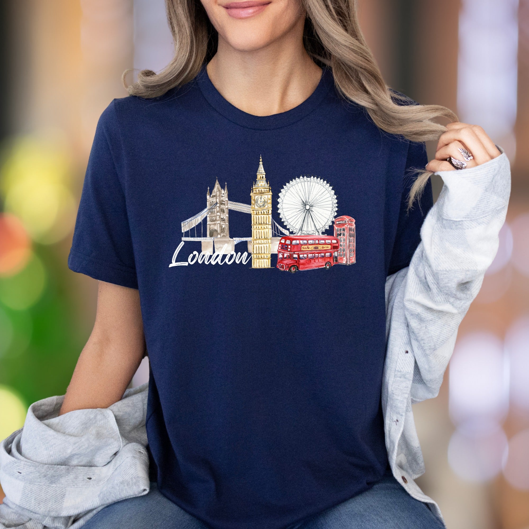 "London" | Iconic Cityscape Unisex Adult T-Shirt | Travel Lifestyle