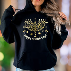 "Happy Challah Days" | Watercolor Graphic Unisex Adult Hoodie | Festive Celebration