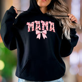 "Mama" | Heart Pattern Typography Unisex Adult Hoodie | Loving Identity Apparel