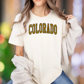 "Colorado" | Bold Typography Unisex Adult T-Shirt | State Pride & Casual Style
