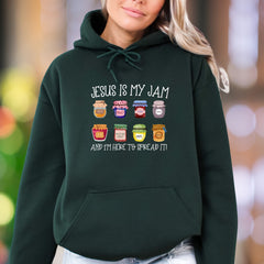 "Jesus Is My Jam" | Faith-Inspired Graphic Unisex Adult Hoodie | Motivational Lifestyle