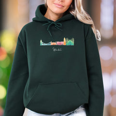 "Istanbul" | Minimal Line Art Unisex Adult Hoodie | Travel Cityscape