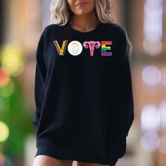 "VOTE" | Social Cause Graphic Unisex Adult Sweatshirt | Activist Lifestyle