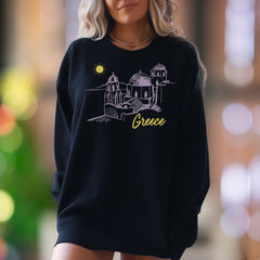 "Greece" | Travel Sketch Unisex Adult Sweatshirt | Wanderlust Lifestyle