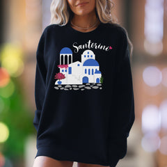 "Santorini" | Iconic Greek Island Unisex Adult Sweatshirt | Travel Lifestyle