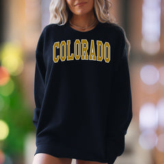 "COLORADO" | Collegiate Style Unisex Adult Sweatshirt | State Pride Apparel