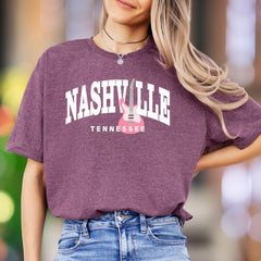 "NASHVILLE TENNESSEE" | Bold Graphic Unisex Adult T-Shirt | Music City Lifestyle