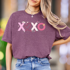 "XOXO Nurse Love" | Playful Healthcare Graphic Unisex Adult T-Shirt | Caring Lifestyle Apparel