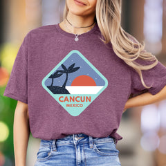 "Cancun Mexico" | Retro Travel Graphic Unisex Adult T-Shirt | Vacation Lifestyle