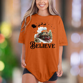 "Believe" | Comfort Colors Unisex Adult T-Shirt | Vintage Holiday Lifestyle