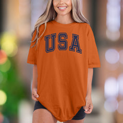 "USA" | Comfort Colors Unisex Adult T-Shirt | Classic Heritage Style