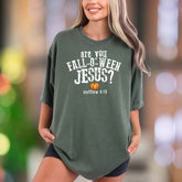 “Are You Fall-O-WEEN Jesus?" | Comfort Colors Unisex Adult T-Shirt | Humorous Fall Faith Tee