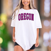 "OREGON" | Comfort Colors Unisex Adult T-Shirt | Classic Campus Style