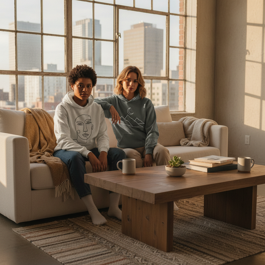 Elevate Your Style with Minimalist Line Art Hoodies