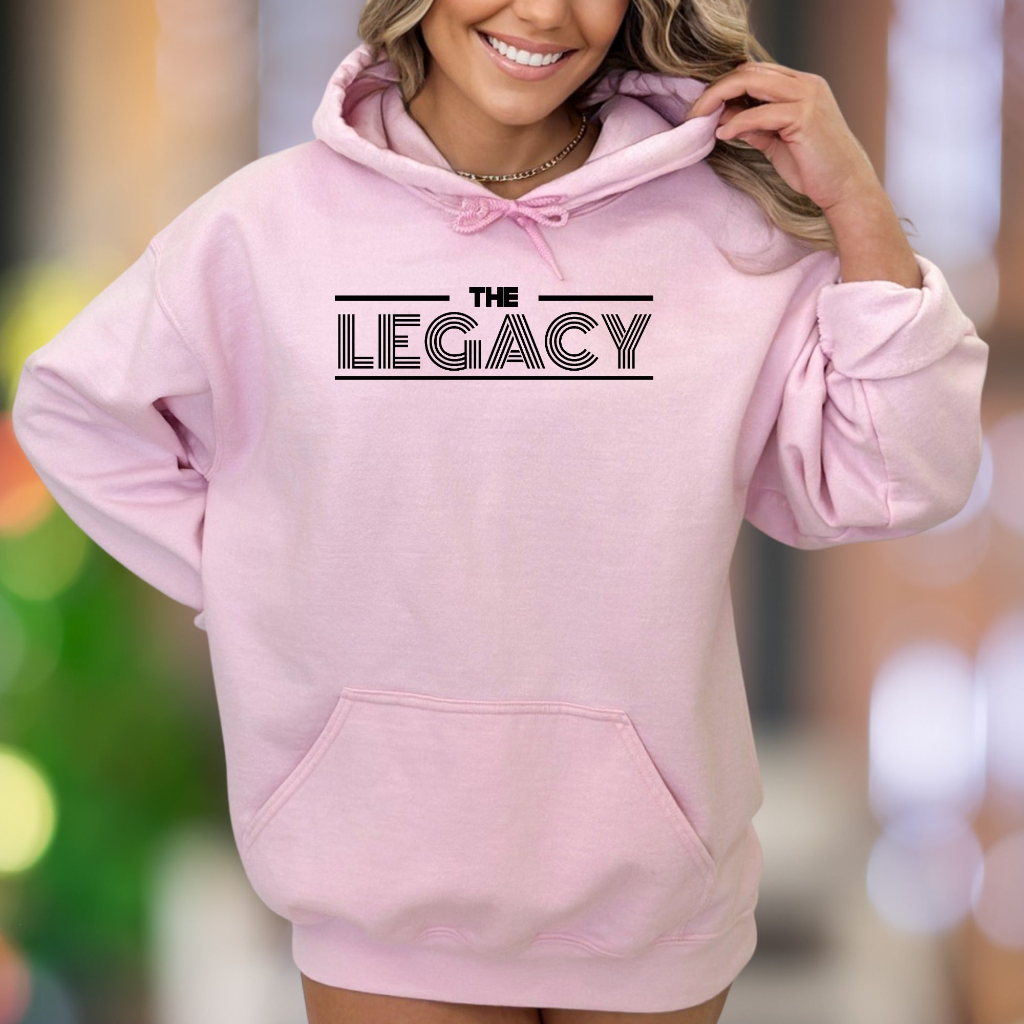 "The Legacy" | Bold Typography Unisex Adult Hoodie | Motivational Streetwear