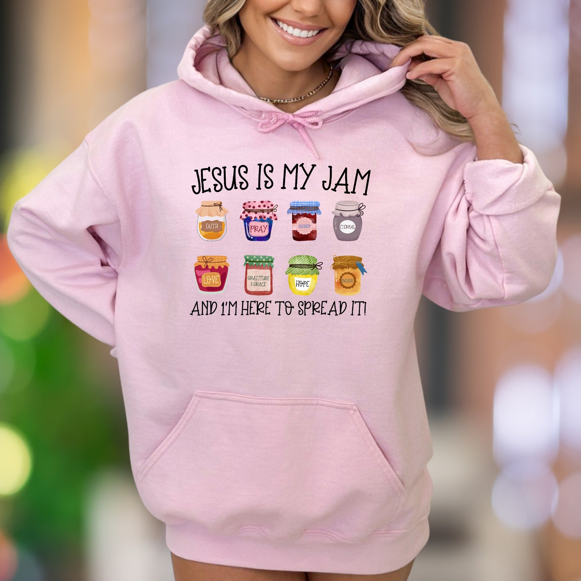 "Jesus Is My Jam" | Faith-Inspired Graphic Unisex Adult Hoodie | Motivational Lifestyle