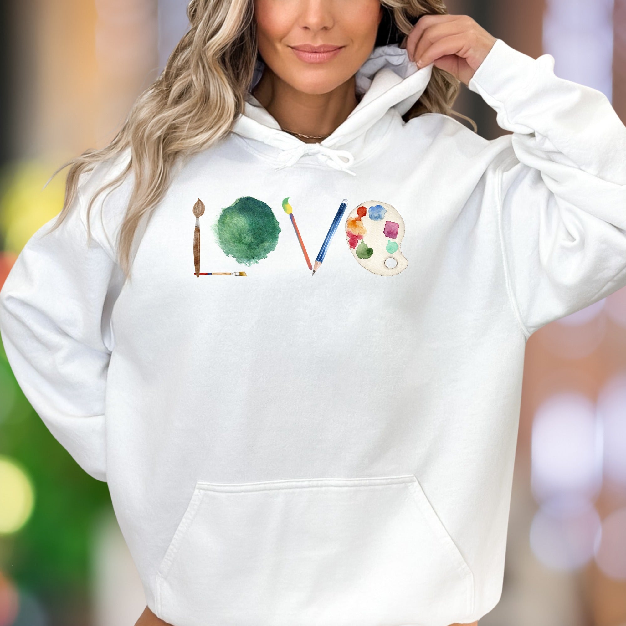 "LOVE" Artist Tools Unisex Adult Hoodie | Creative Expression Lifestyle