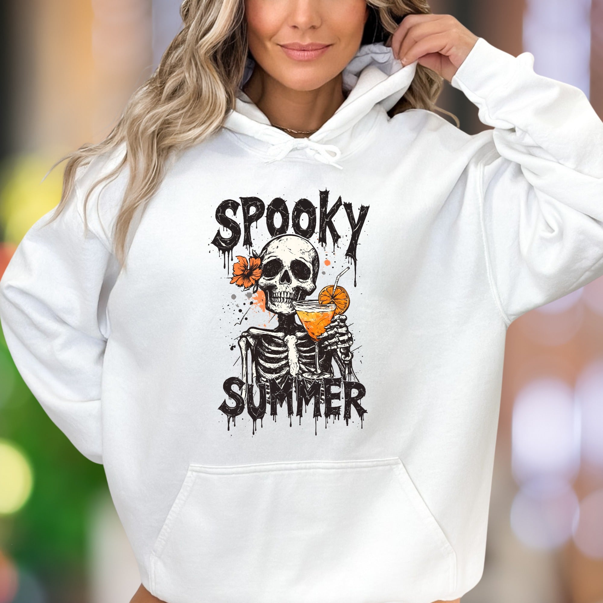 "Spooky Summer" | Gothic Retro Unisex Adult Hoodie | Humorous Lifestyle