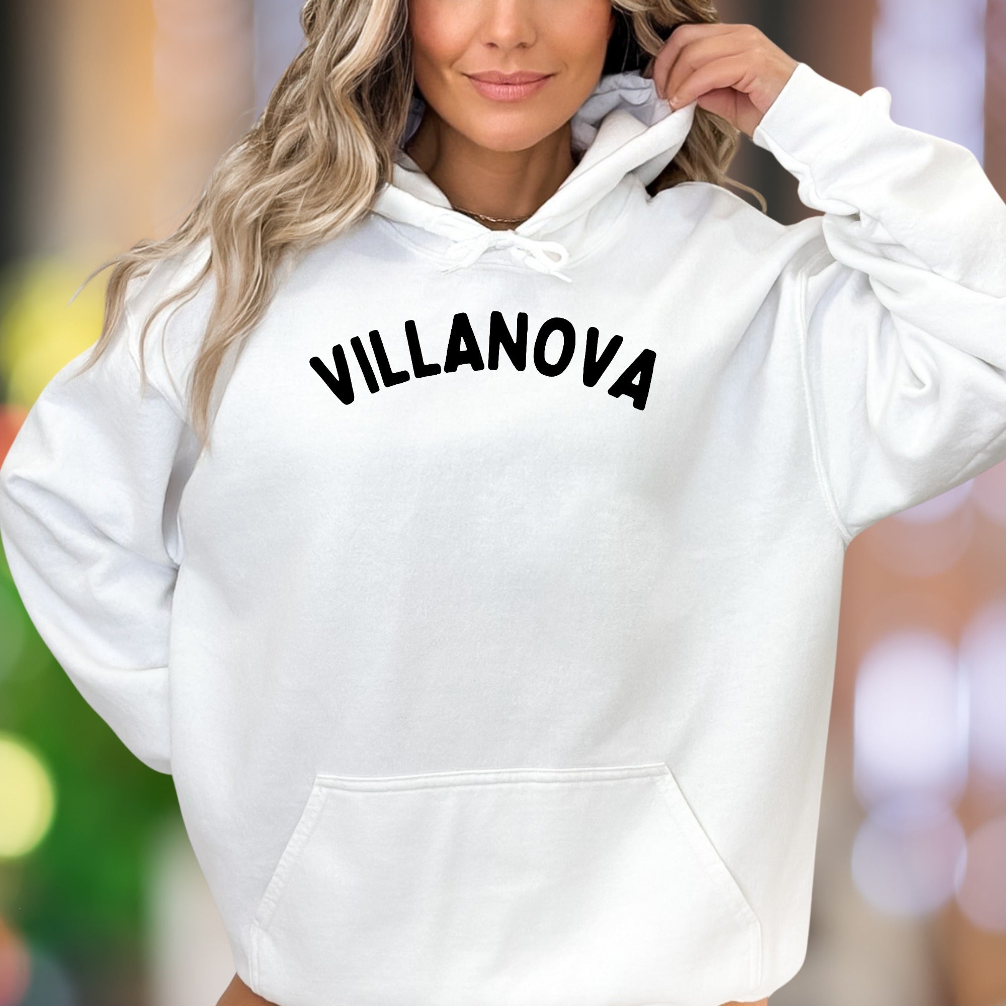 "Villanova" | Bold Typography Unisex Adult Hoodie | Collegiate Lifestyle