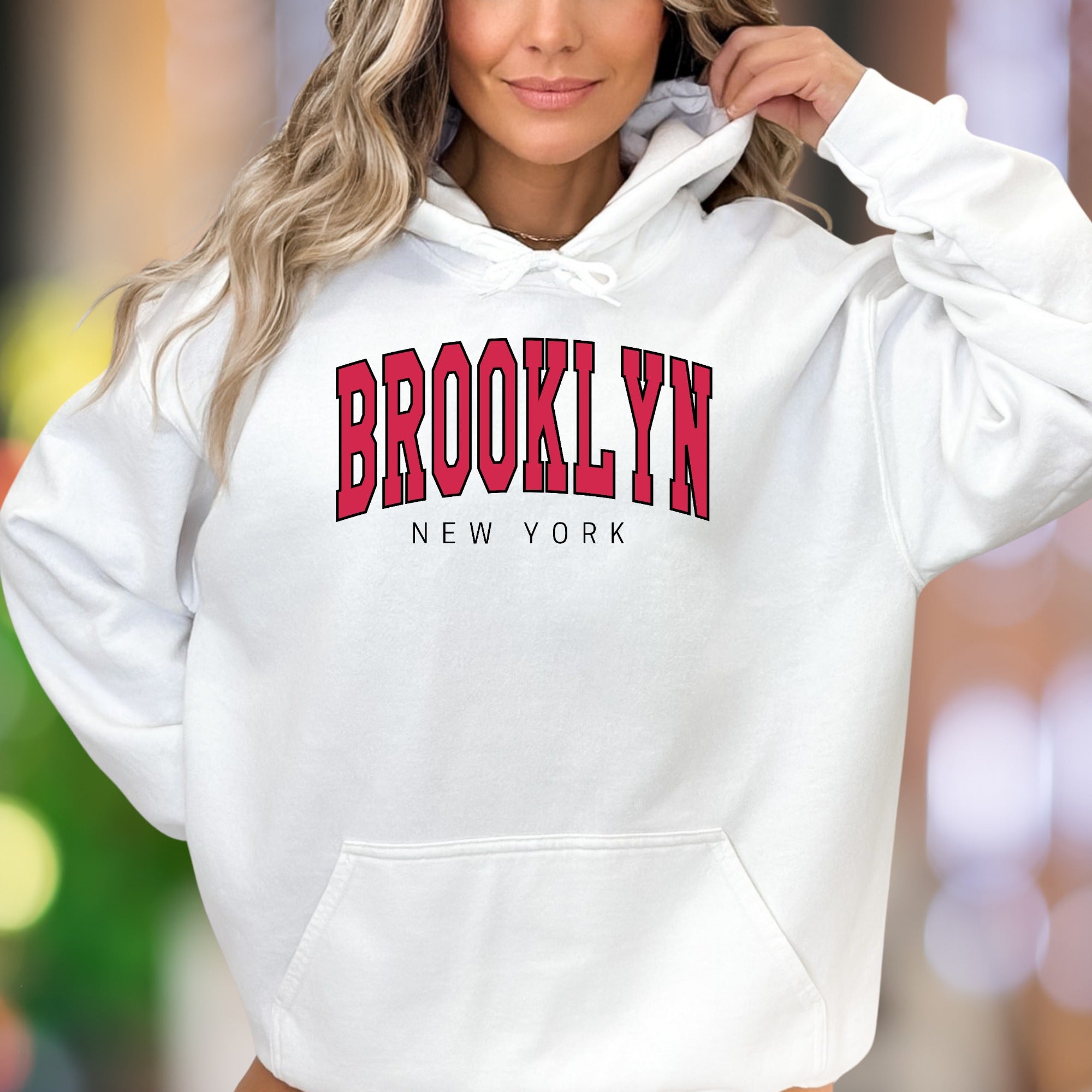 "BROOKLYN NEW YORK" | Classic City Unisex Adult Hoodie | Urban Lifestyle
