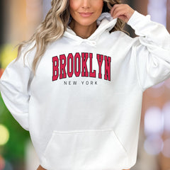 "BROOKLYN NEW YORK" | Classic City Unisex Adult Hoodie | Urban Lifestyle