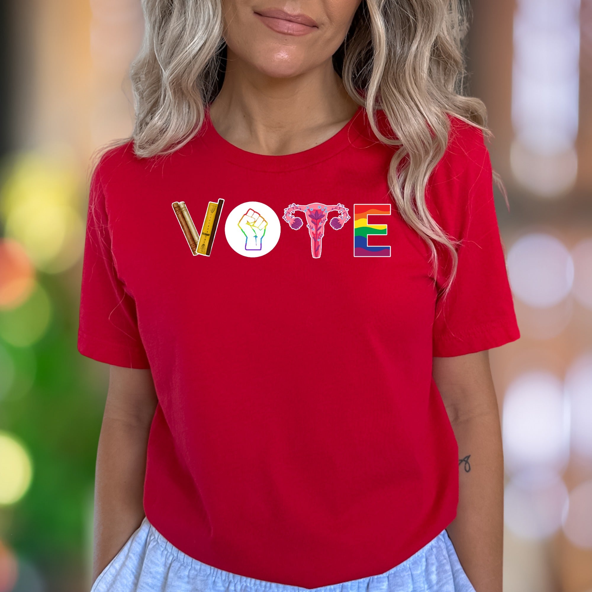 "VOTE" | Bold Typography Graphic Unisex Adult T-Shirt | Empowering Lifestyle