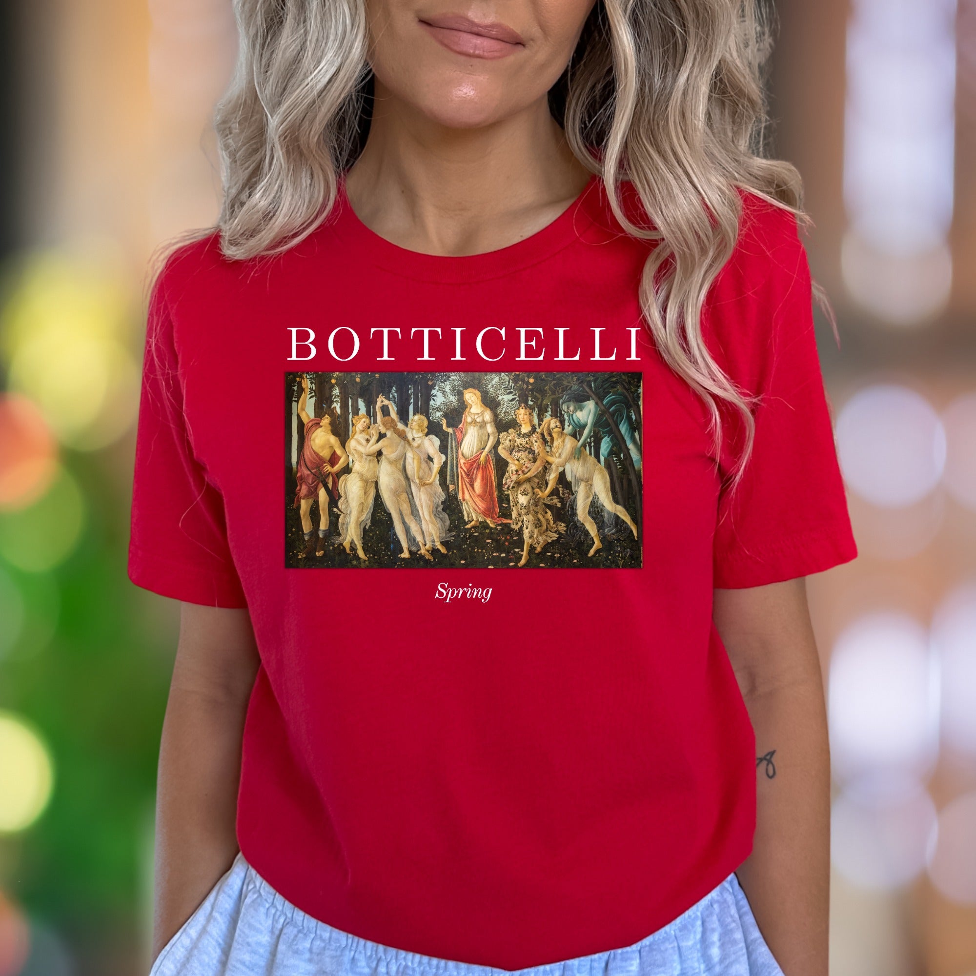 "BOTTICELLI Spring" | Renaissance Art Unisex Adult T-Shirt | Artistic Expression
