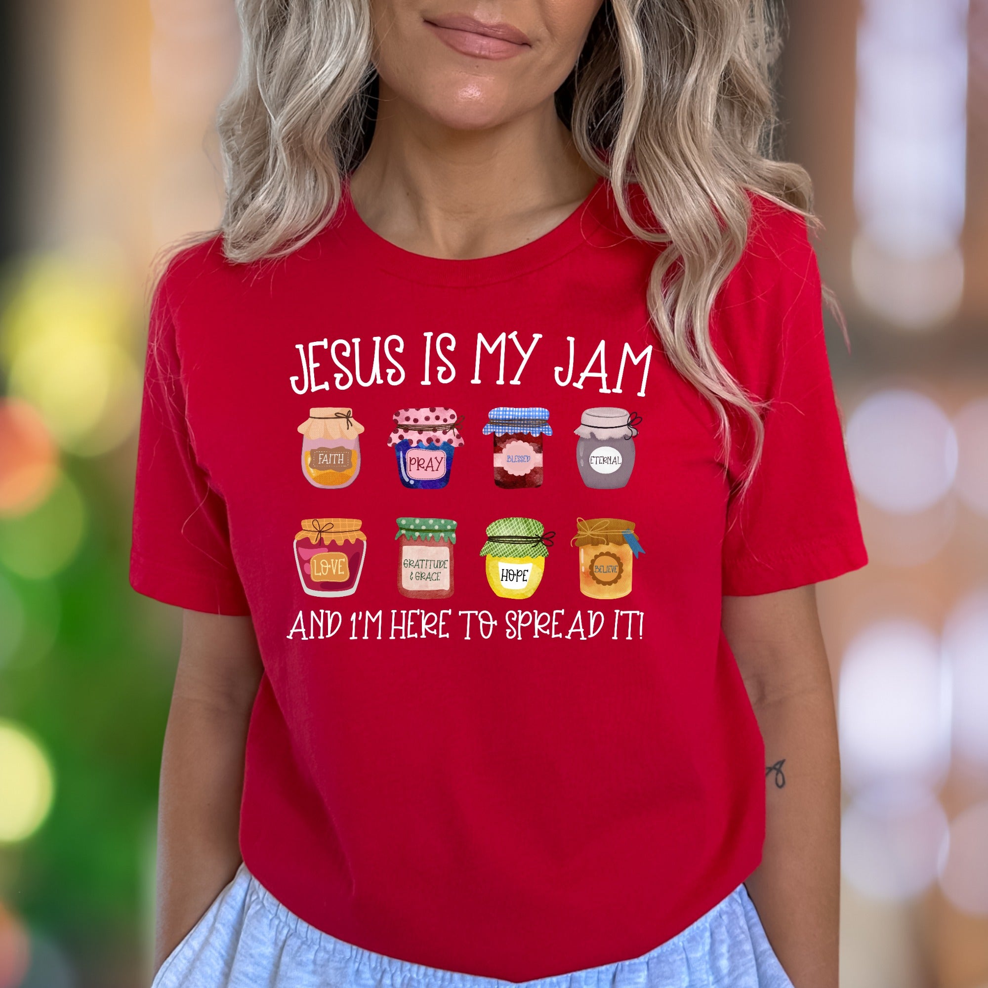 "Jesus Is My Jam" | Whimsical Graphic Unisex Adult T-Shirt | Faith-Inspired Lifestyle