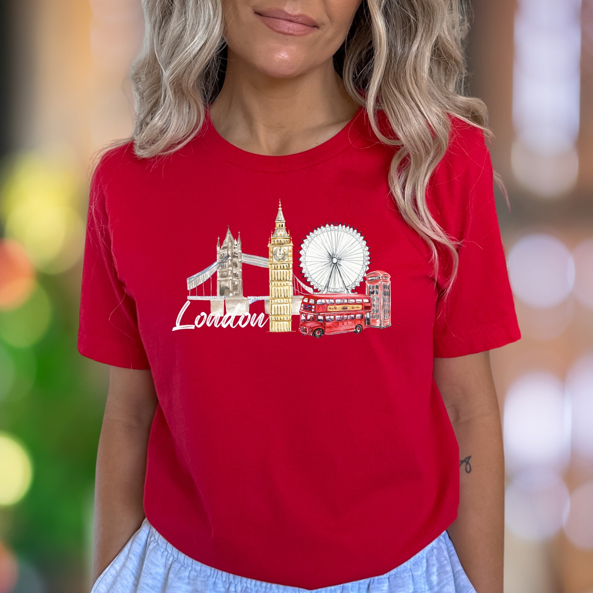 "London" | Iconic Cityscape Unisex Adult T-Shirt | Travel Lifestyle
