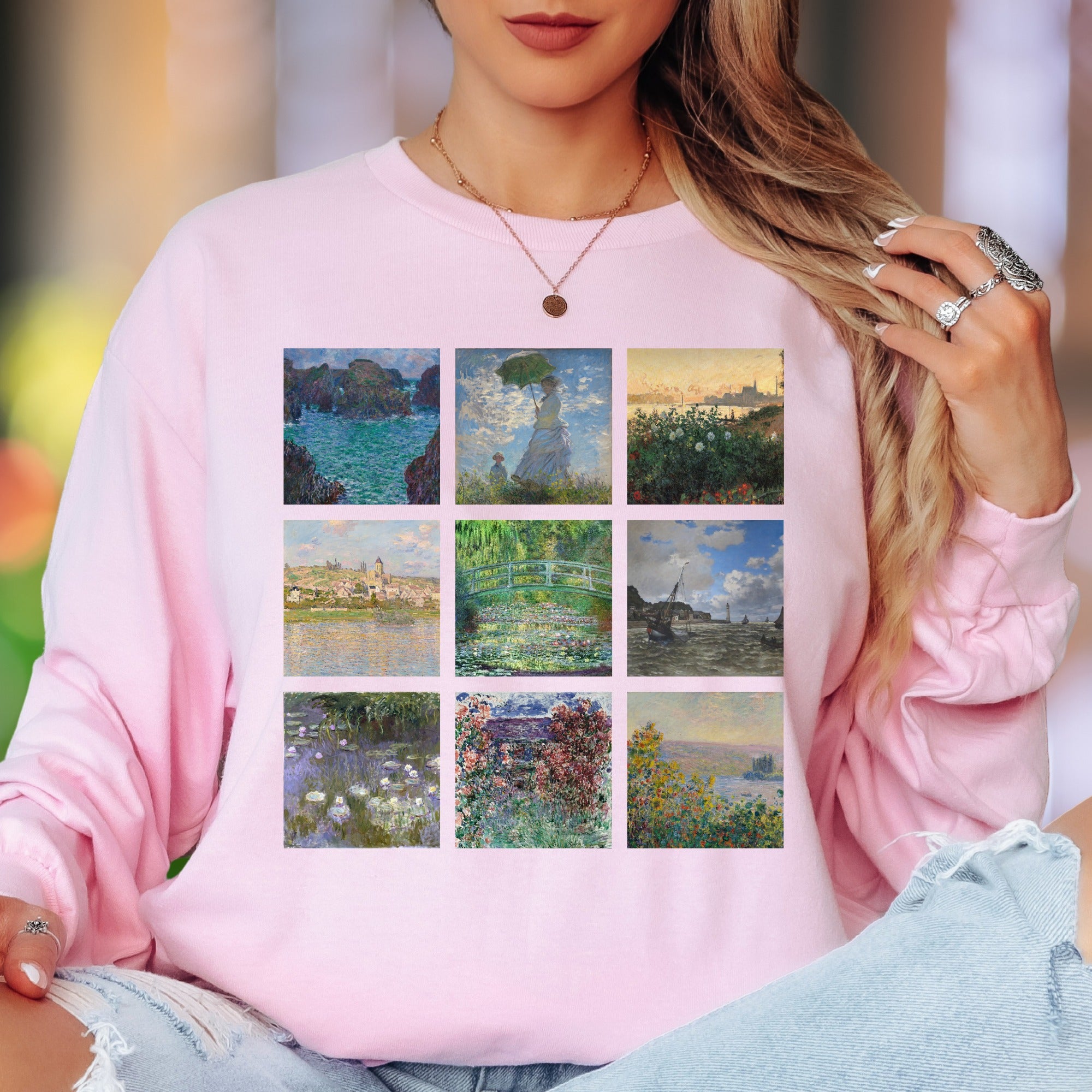 Impressionist Art Collection | Classic Painting Unisex Adult Long Sleeve T-Shirt | Artistic Expression