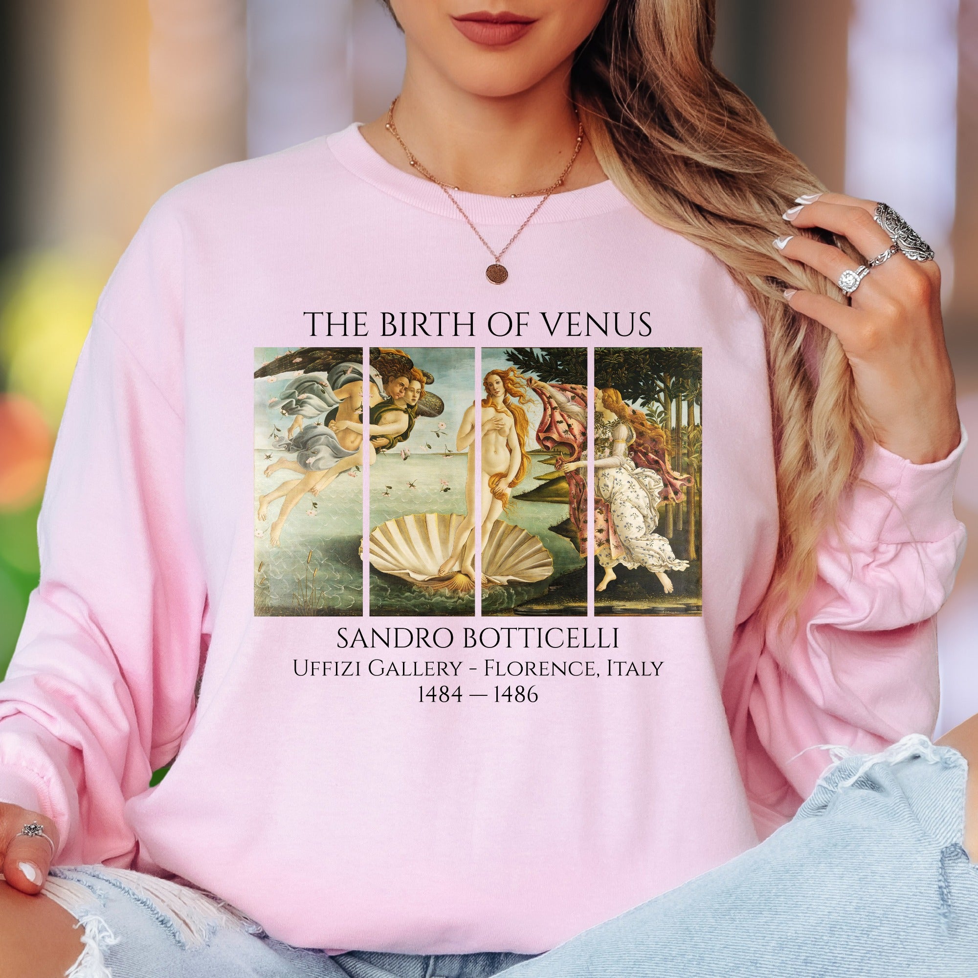 "THE BIRTH OF VENUS" | Renaissance Art Unisex Adult Long Sleeve T-Shirt | Classic Art Lover