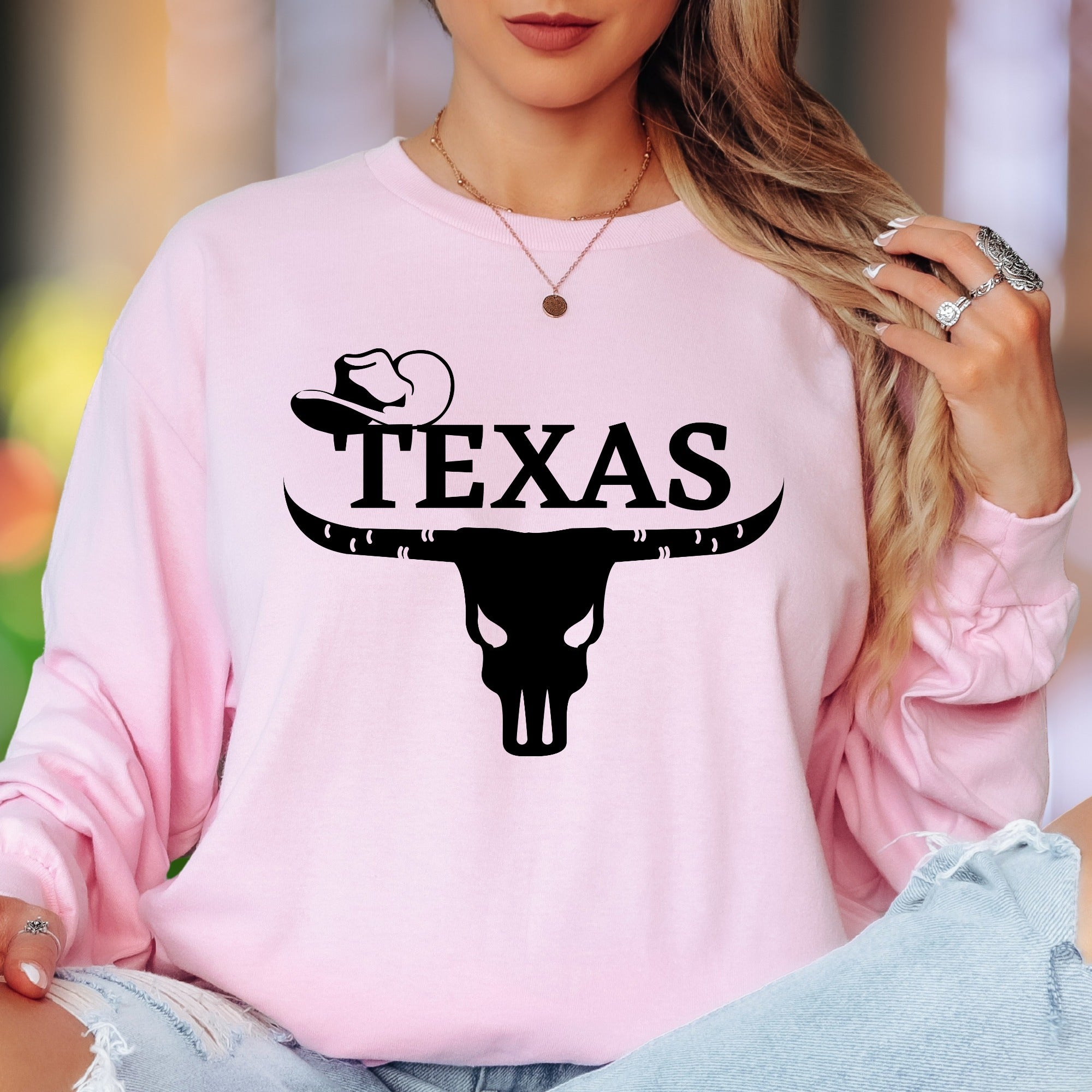 "TEXAS" | Western Graphic Unisex Adult Long Sleeve T-Shirt | Lone Star Lifestyle