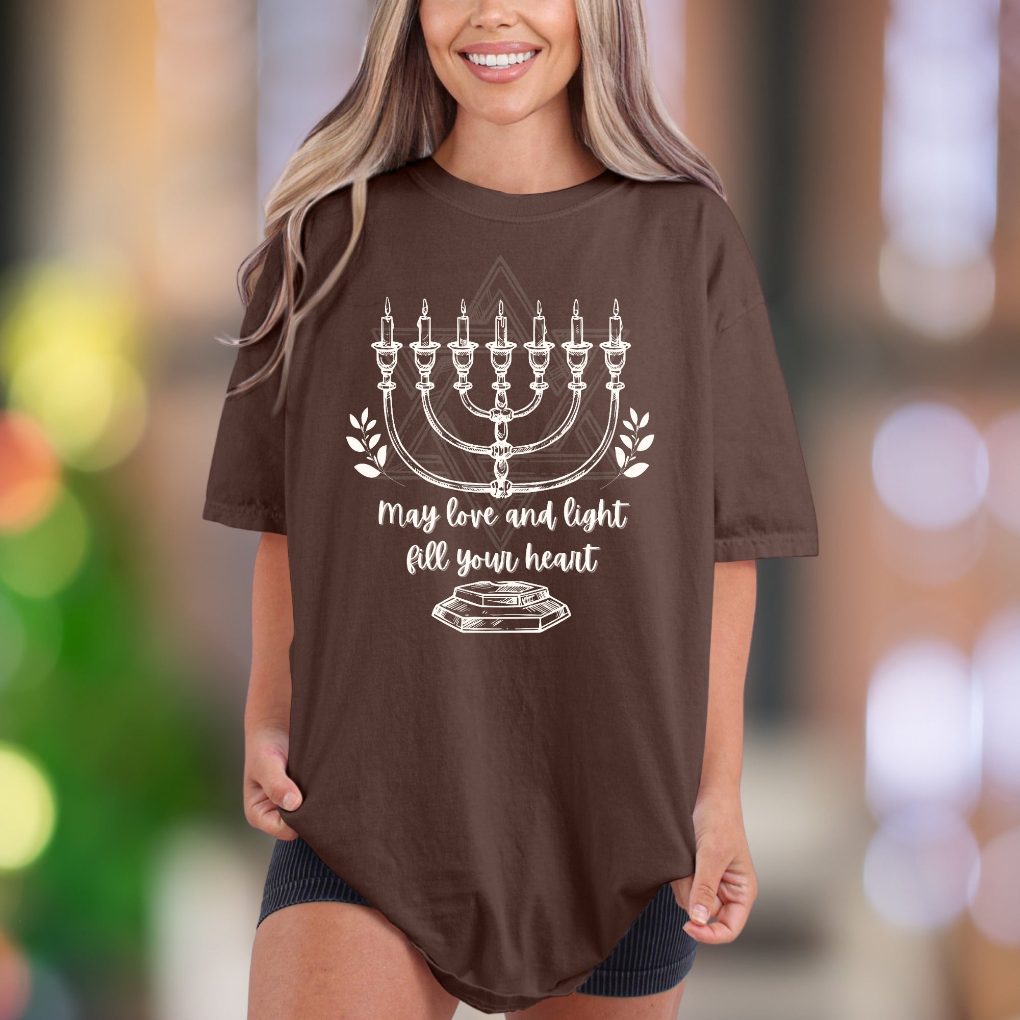 "May Love and Light Fill Your Heart" | Comfort Colors Unisex Adult T-Shirt | Heartfelt Message Tee
