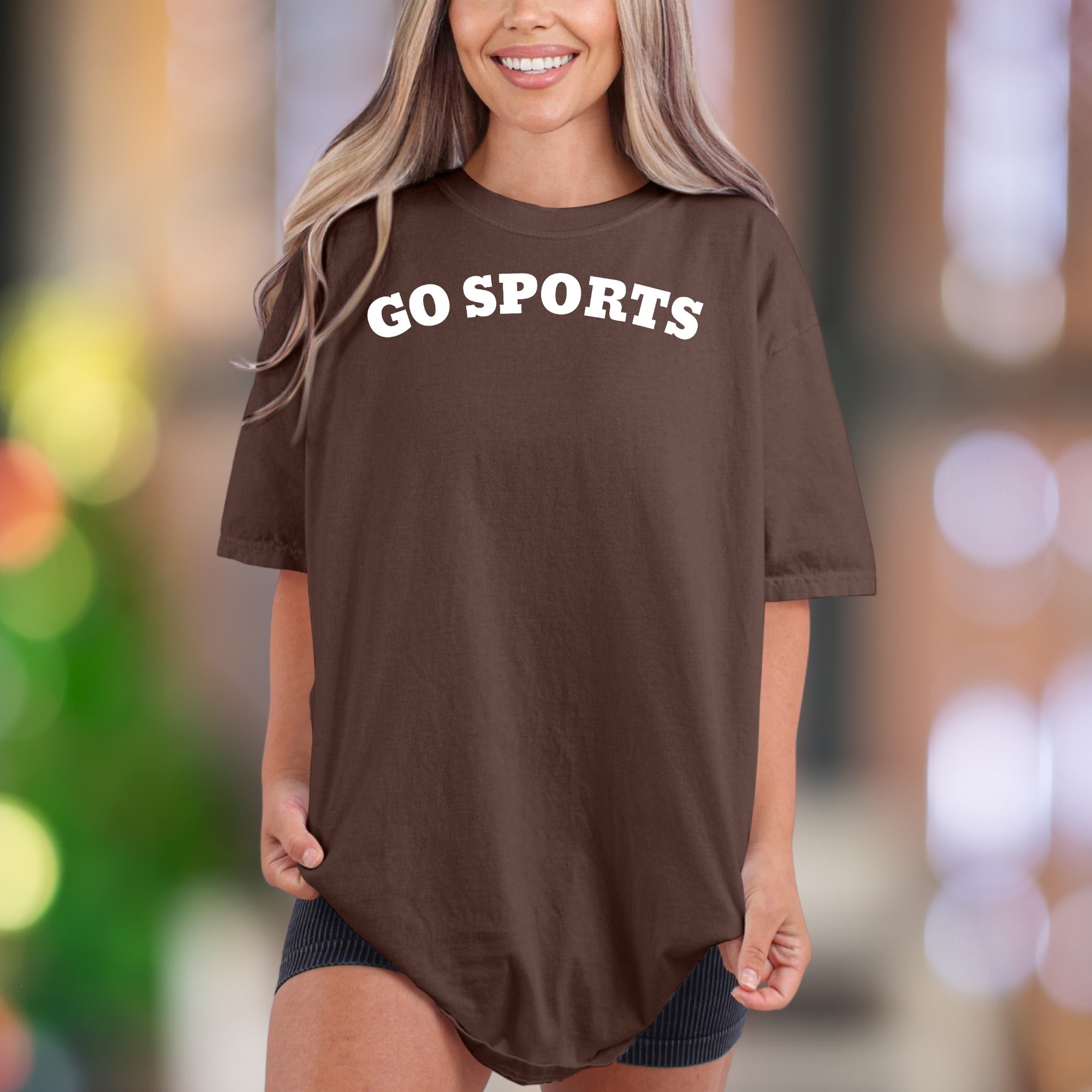 "GO SPORTS" | Comfort Colors Unisex Adult T-Shirt | Funny Casual Personality Tee