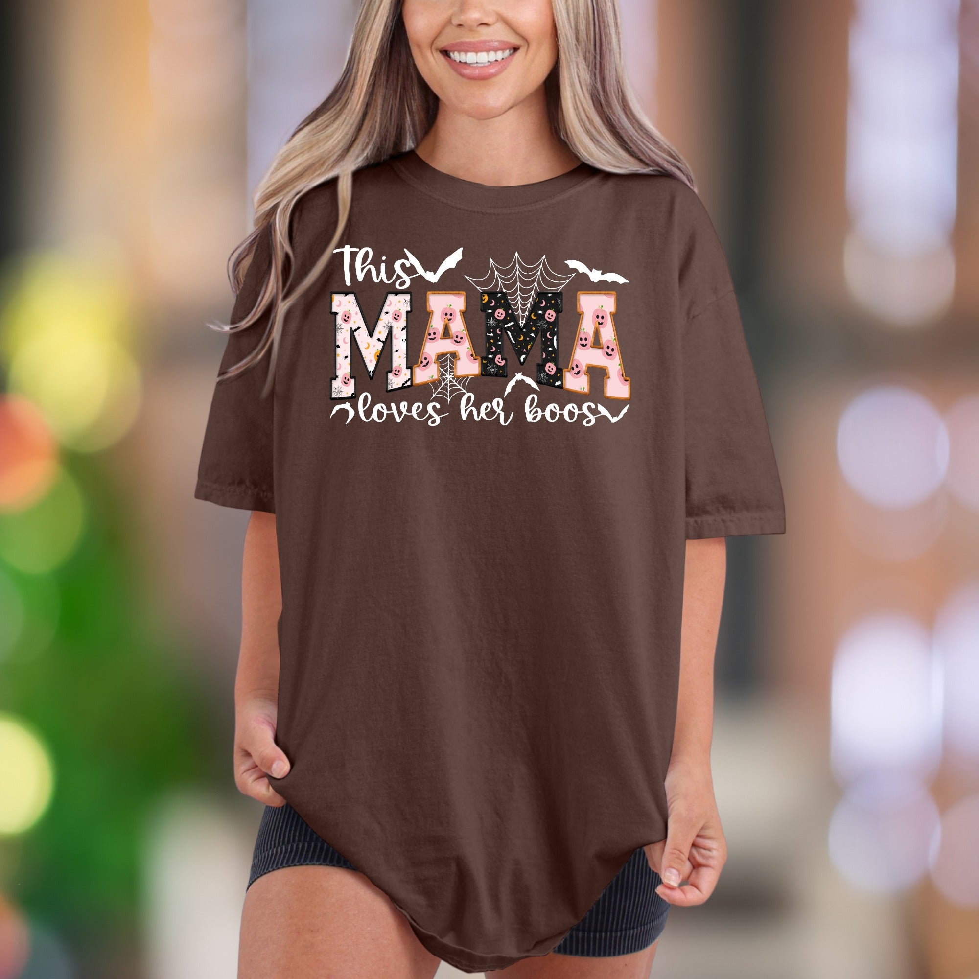 "This Mama Loves Her Boos" | Comfort Colors Unisex Adult T-Shirt | Spooky Mama Fun