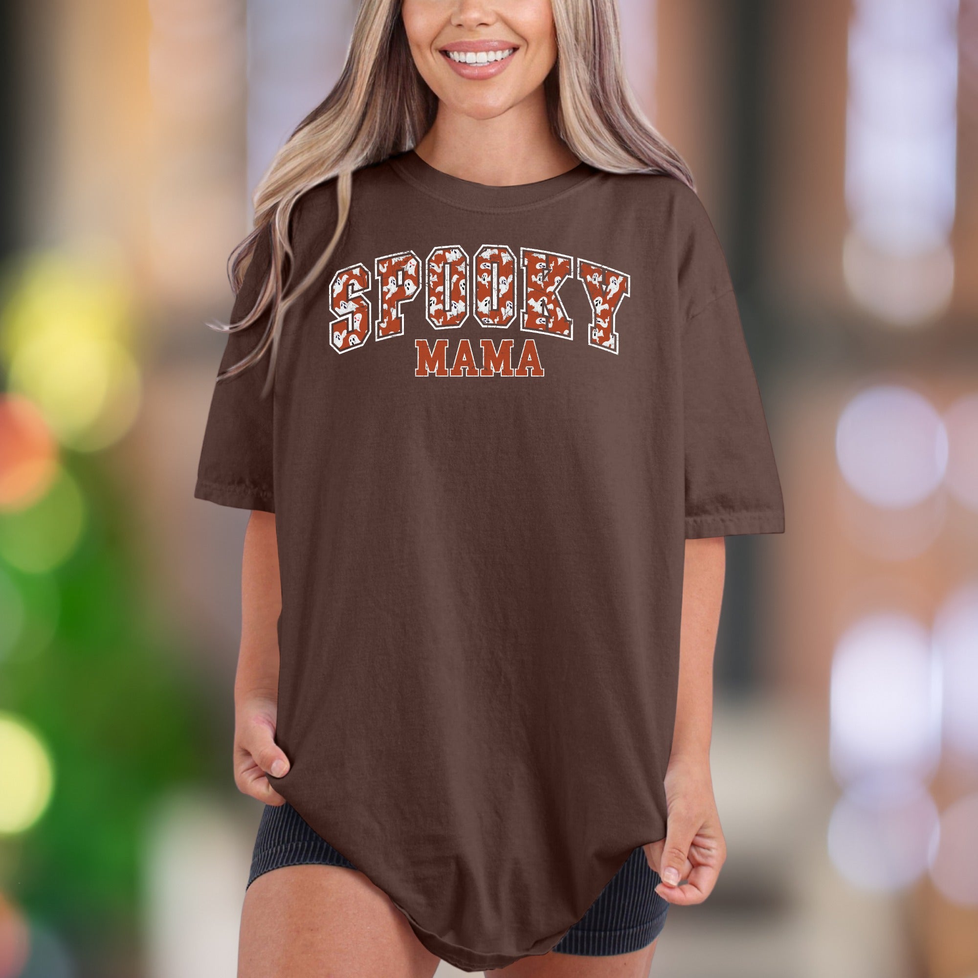 "SPOOKY MAMA" | Comfort Colors Unisex Adult T-Shirt | Halloween Mom Lifestyle