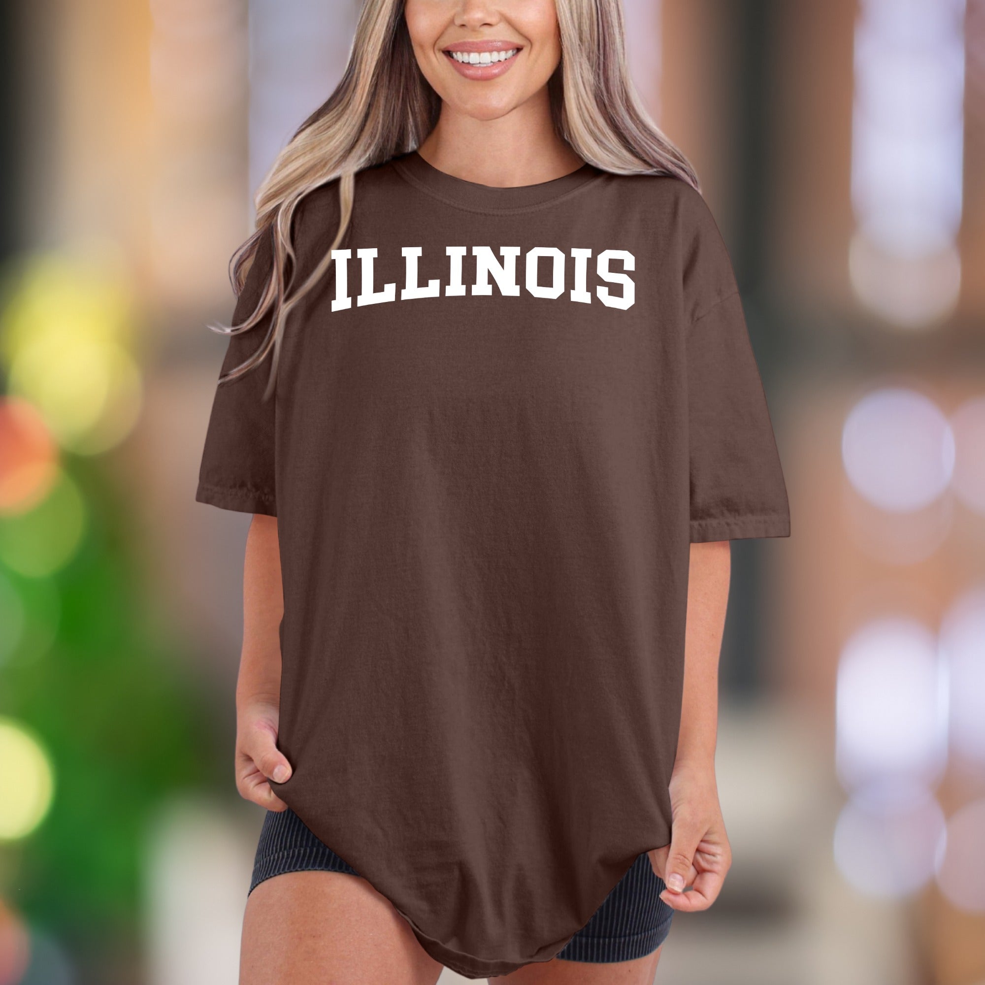 "ILLINOIS" | Comfort Colors Unisex Adult T-Shirt | Classic State Pride Tee