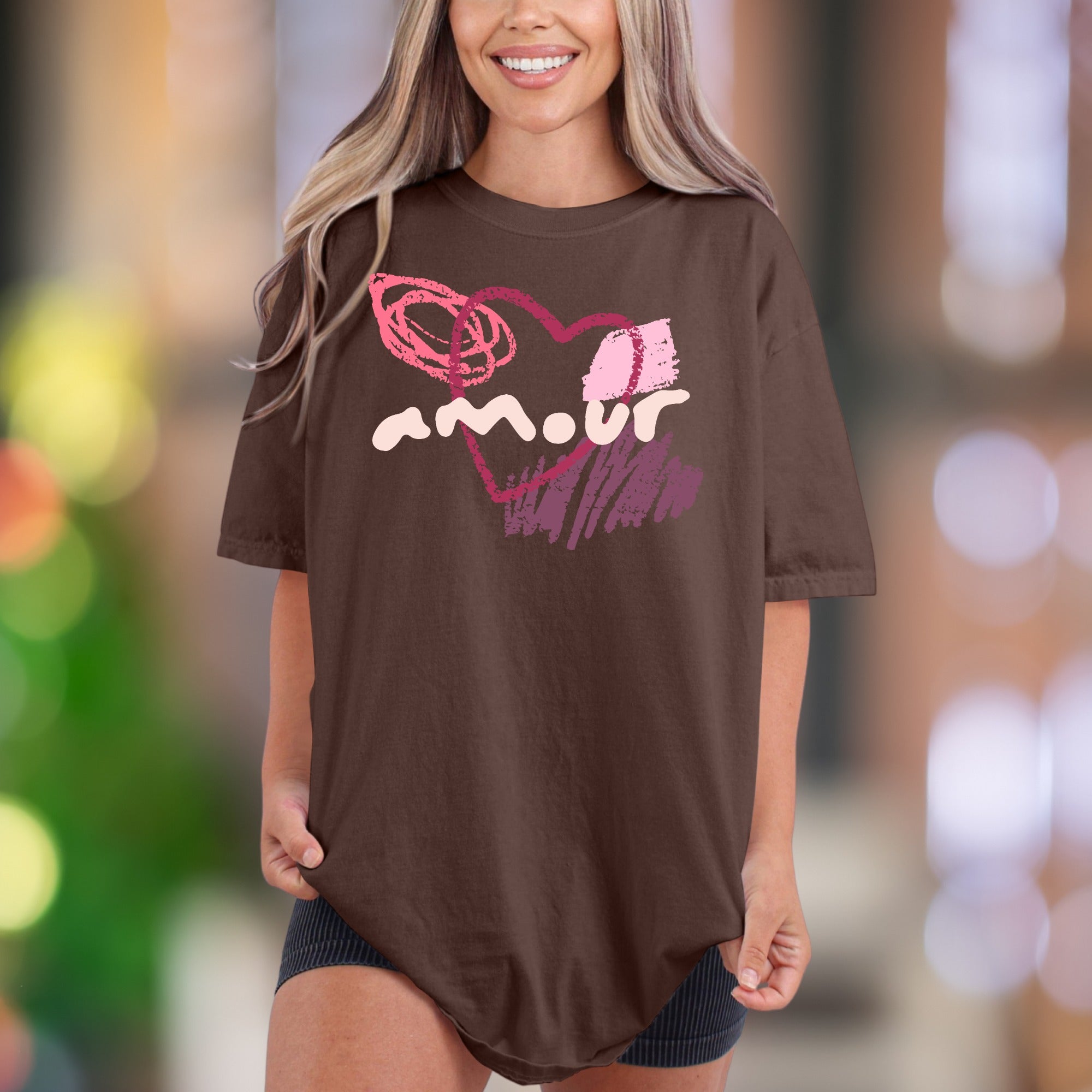 "Amour" | Comfort Colors Unisex Adult T-Shirt | Artistic Love Expression