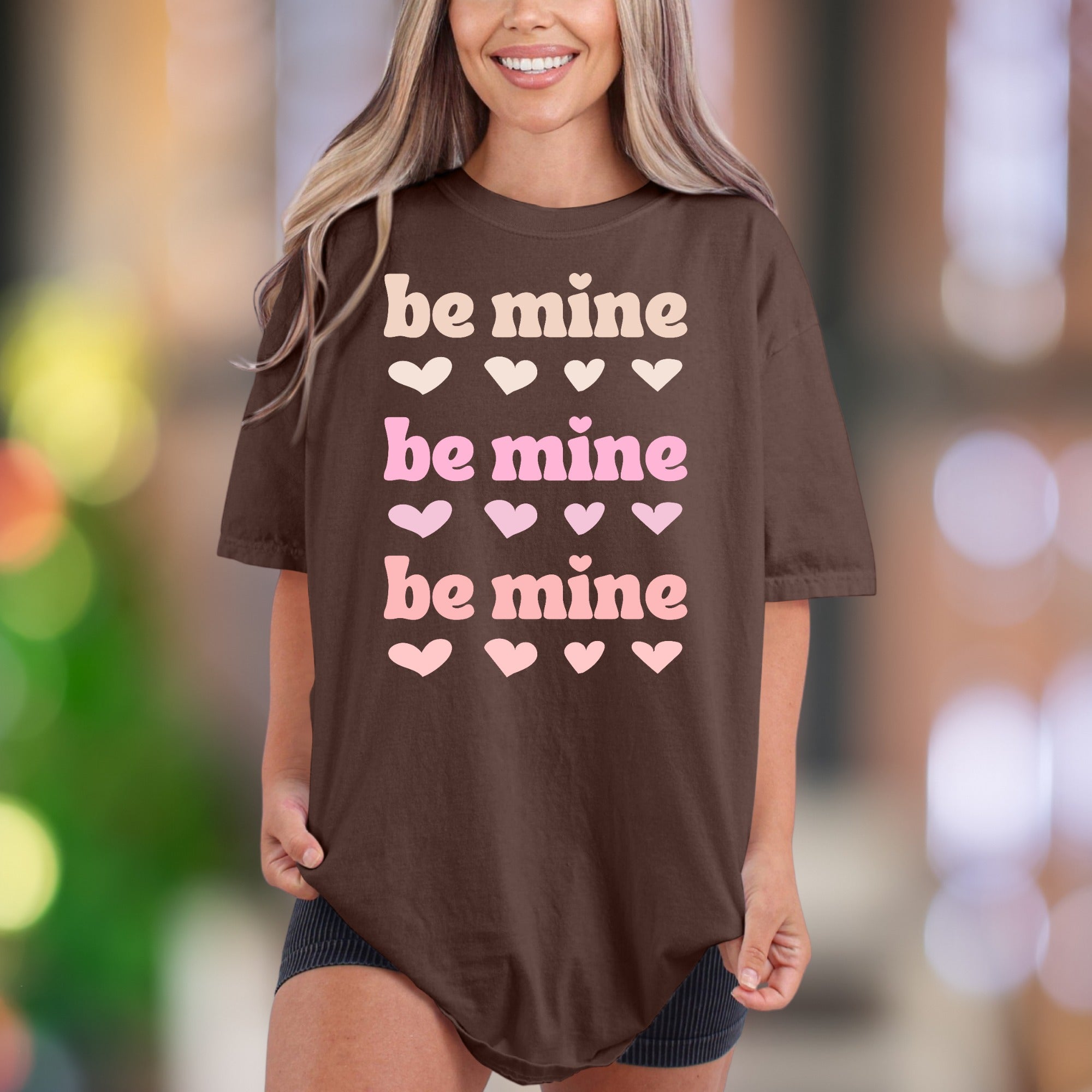 "Be Mine" | Comfort Colors Unisex Adult T-Shirt | Retro Love Message Tee